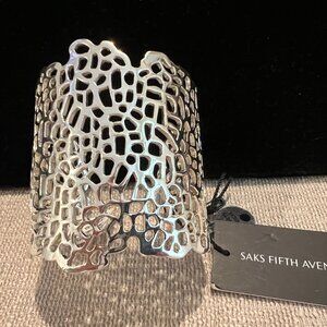 SAKS Silver Cuff Bracelet (only)